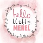 botanical kaart hello little girl